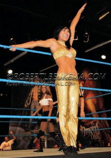 Angela Fong WWE Diva Savannah Ring Outfit Worn on FCW