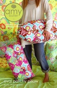 amy butler oval patchy pillow cushion sewing pattern