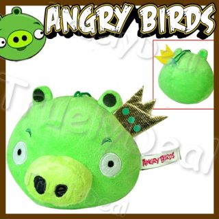 Angry Birds King Green Pig 5Dangle Doll Soft Plush Toy