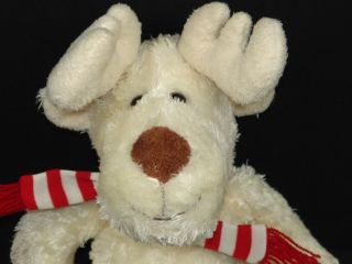   Animal Adventure Christmas Scarf Moose Reindeer Stuffed Animal Toy