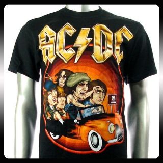 AC DC Angus Young Heavy Metal Rock Punk T Shirt Sz XL