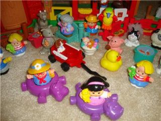   LITTLE PEOPLE ANIMAL SOUNDS FARM PLAYSET,21 PEOPLE & ANIMALS+ MORE