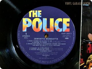   Wax Zenyatta Mondatta Amp 28011 Sting Andy Summers OBI LP Y525