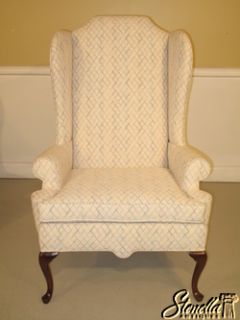 13967 Pair Ethan Allen Queen Anne Wing Chairs