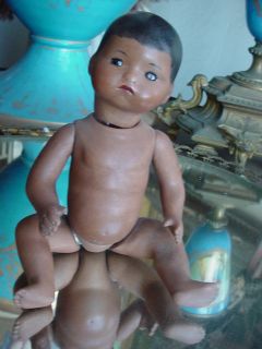 Nice Repro Armand Marseilles Black African American Bisque Baby 