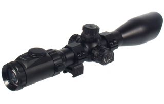 UTG 30mm SWAT 3 12x44 F s IE Scope with AO Mil Dot 36 Colors EZ Tap 