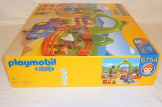 Playmobil 6754 1,2,3 Preschool Large Zoo Playset NEW MIB 1 1/2+