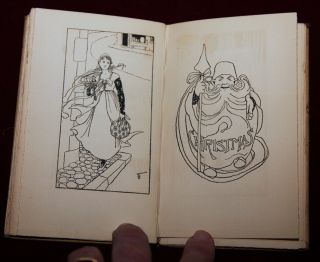 Exrare Arts Crafts Nursery Rhymes Art Nouveau 1895 1st Alice Woodward 