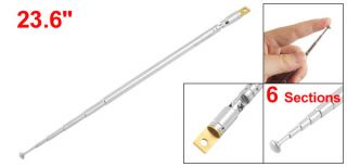 replacement 60cm 6 sections telescopic antenna for radio tv please 