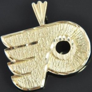 Vtg Michael Anthony 14k Gold Philadelphia Flyers Hockey Logo NHL Charm 