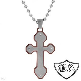  ANTHONY Stylish Brand New Cross Necklace Crafted in Stainless steel 