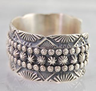 Marc Antia Old Pawn Style Polish Navajo Silver Bracelet