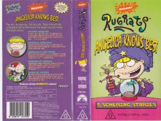 Rugrats Angelica Knows Best VHS PAL Video A RARE Find
