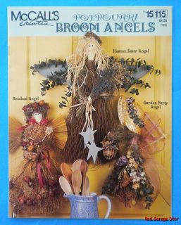 McCalls Creates Potpourri Broom Angels Craft Pattern Booklet