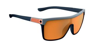 New Spy Optic Flynn Sunglasses Messenger Grey Orange Spectra 