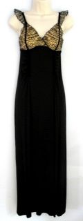 Cosabella Black Silky Lacy Anoushka Nightgown Dress M