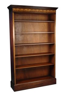 Antique Style Furniture 7ft Library Bookcase Bookshelf