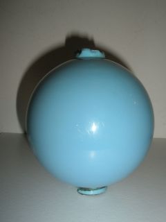 Antique Light Blue Milk Glass Lighting Rod Glass Ball