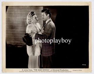 Horror Queen Evelyn Ankers Turhan Bey Universal The Mad Ghoul Movie 