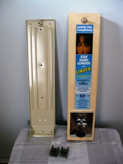 Vintage Oak Manufacturing Condom Vending Machine