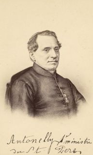 Cardinal Giacomo Antonelli Italy Old CDV Photo 1865