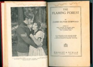 1926 The Flaming Forest J O Curwood Photoplay Edition