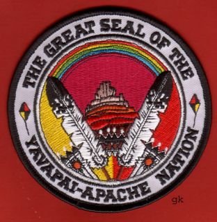 yavapai apache nation tribal seal patch unused 4 shipping charges may 