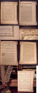 1644 Antique Mather of Bay Psalm Book New England Holy Bible Church 