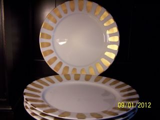    Sonoma APILCO FRANCE Christmas Gold Chop Plate Charger Dinnerware