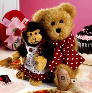 Boyds Bears Bear of the Month Plush   2/11 Heartley w/Julia NEW w/tag 