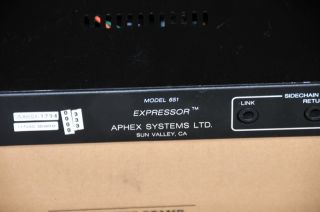 aphex 651 expressor compressor in very good condition