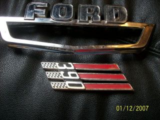 vintage ford truck car fender hood emblems parts galaxie 390 1963 64 