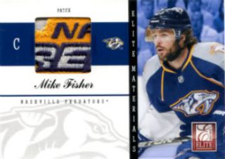 2011 12 Donruss Elite Materials Patches #36 Mike Fisher Card