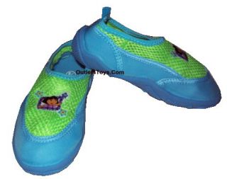 New Dora Explorer Aqua Water Shoes Blue Toddler 5 6