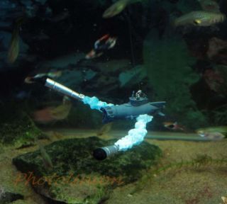 Aquarium Decoration Ocean Submarine Attack Torpedo Fish Tank Ornament 