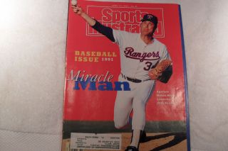 Sports Illustrated Nolan Ryan April 1991 Rangers, Miracle Man