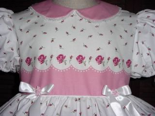 Adult Sissy Baby Dress Lovely Roses  by Annemarie