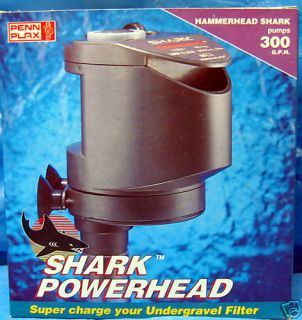 PPSK3 Penn Plax Hammerhead Shark Powerhead 300 GPH