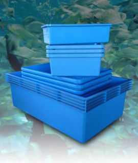 Classica Blue Plastic Polyethylene Aquarium Pond Fish Tank 26 Gallon 