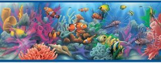 Aquarium Wallpaper Border Tropical Fish Ocean