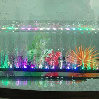 Romantic Aquarium Fish Tank Air Pump Beauty Flash Add OXYGEN Colorful 