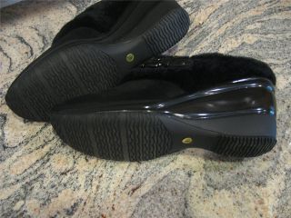 Aquatalia by Marvin K Black Suede Bailey Slip on Shoe New 9 1 2 10 $ 