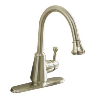 AquaSource Brushed Nickel Pull Down Kitchen Faucet