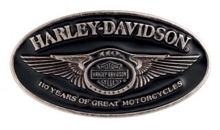 Genuine Harley Davidson 110th Anniversary Belt Buckle