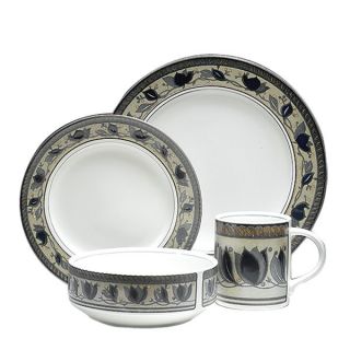 mikasa arabella 48 pc dinnerware set this elegant casual stoneware 