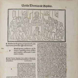 Incunabula Aquinas Commentary on Aristotles Posterior Analytics 1496 