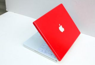 Apple MAC iBOOK Barcelona RED laptop WIFI WARRANTY LOADED LOOK