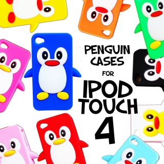 iPod Touch 4 Penguin Mobile Case Cover Apple iTouch Animal Cartoon 