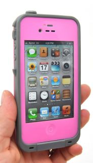 New Waterproof Apple iPhone 4 4S Cell Phone Protective Case Pink 