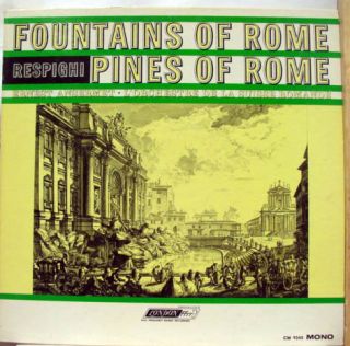 ansermet respighi fountains pines of rome label london records format 